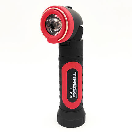 Портативний світлодіодний ліхтарик Tiross 2W COB 1W LED червоний TS-1109-Red, фото 1