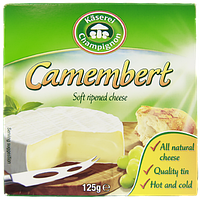 Сир Камамбер Казерай Camembert Käserei 125g 28шт/ящ ж/б (Код: 00-00001292)