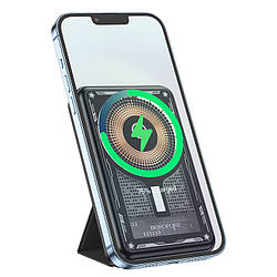 Павербанк повербанк з бездротовою зарядкою та MagSafe для iPhone 12,13,14 10000mAh BOROFONE BJ29 |Type-C, 20W| Чорний