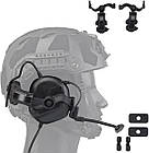 Активні навушники на каску з мікрофоном Earmor M32H Black + Premium кріплення, фото 9