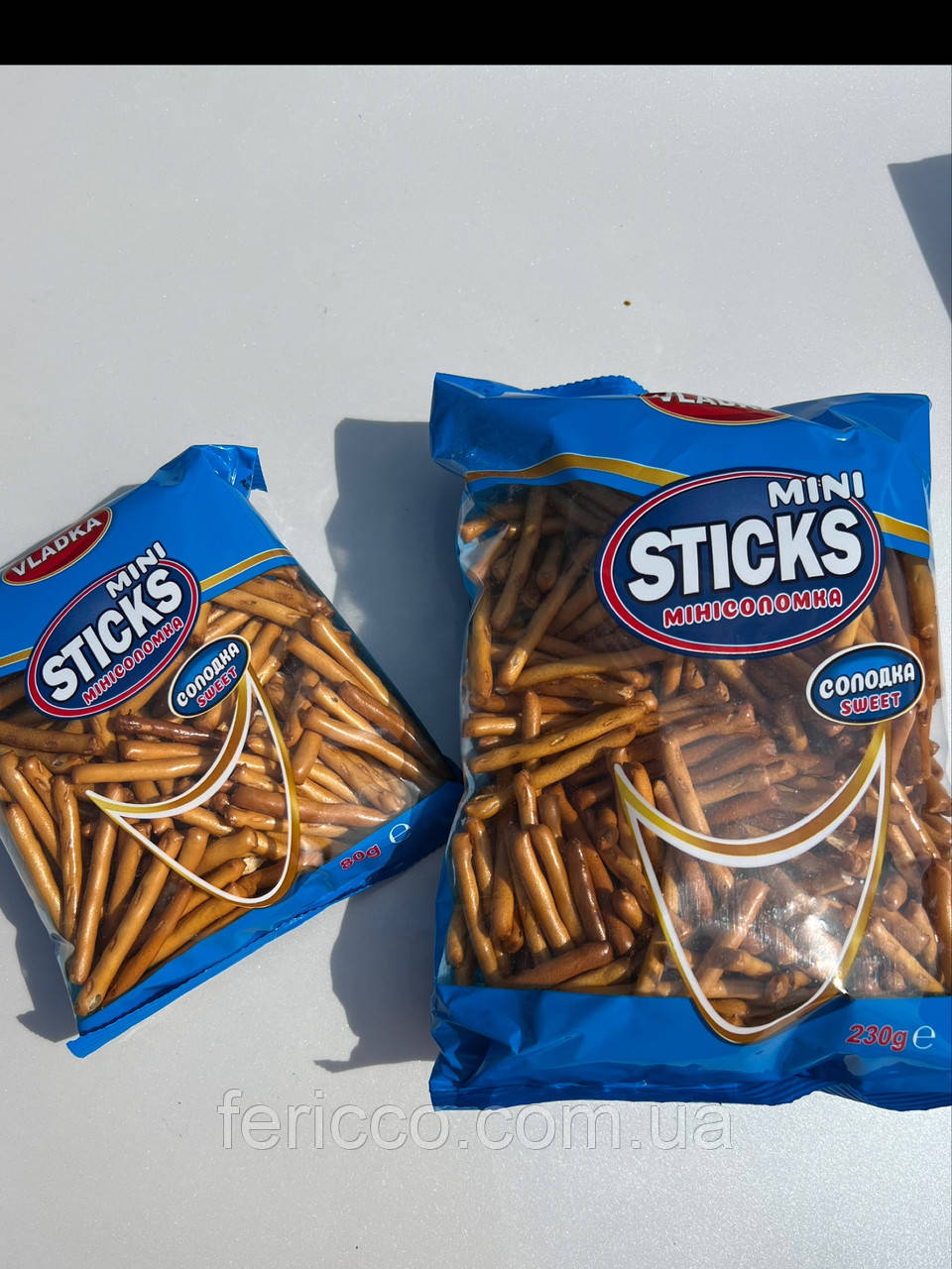 Міні соломка солодка Mini Sticks TM VLADKA 80g, фото 1