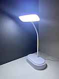 Настільна лампа світлодіодна USB з гнучкою ніжкою, фото 3