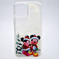 Чехол с новогодним рисунком (принтом) Merry Christmas Snow для iPhone 12 Pro Max Mickey Mouse