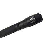 Ліхтар ручний акумуляторний STRONG LIGHT FLASHLIGHT 6061 ліхтарик з фокусуванням променя в металевому корпусі, фото 5