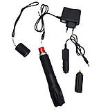 Ліхтар ручний акумуляторний STRONG LIGHT FLASHLIGHT 6061 ліхтарик з фокусуванням променя в металевому корпусі, фото 6