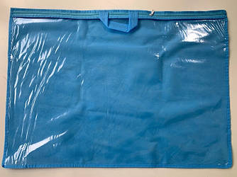 Упаковка для подушки, домашнього текстилю (50х70 см, ПВХ 90, блакитна, 10 шт/упаковка)