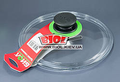 Кришка скляна 22 см низька кругла БІОЛ