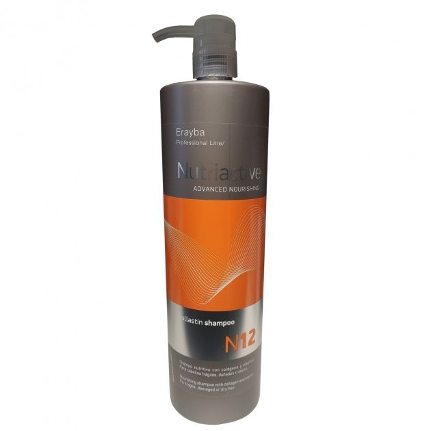 Поживний шампунь з колагеном та еластином Erayba Collastin Shampoo N12 1000 мл