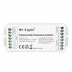 Підсилювач Mi-Light 5-канальний високопродуктивний (RGB+CCT) 12-24 V 15 A White/CCT/RGB/RGBW/RGB+CCT TK-5U