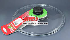 Кришка скляна 28 см низька кругла БІОЛ
