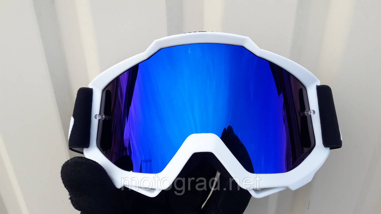 Лижні окуляри White Білі 100%, фото 1