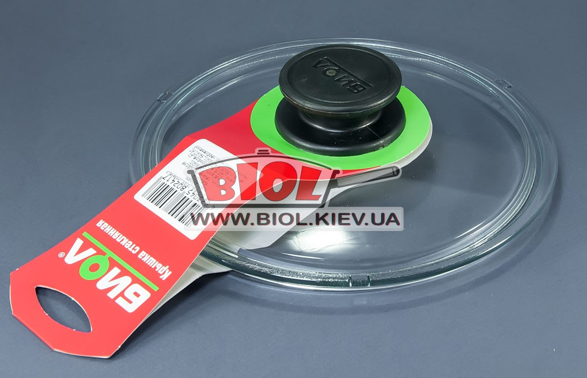 Кришка скляна 18 см низька кругла БІОЛ, фото 1