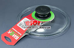 Кришка скляна 18 см низька кругла БІОЛ