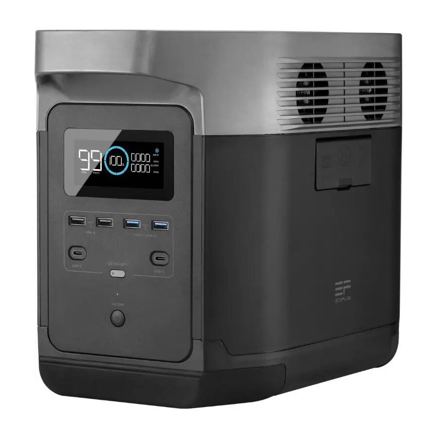 Зарядна станція EcoFlow DELTA 350000 мАг 1260 Вт/г Чорний/ Сірий (EFDELTA1300-EU)
