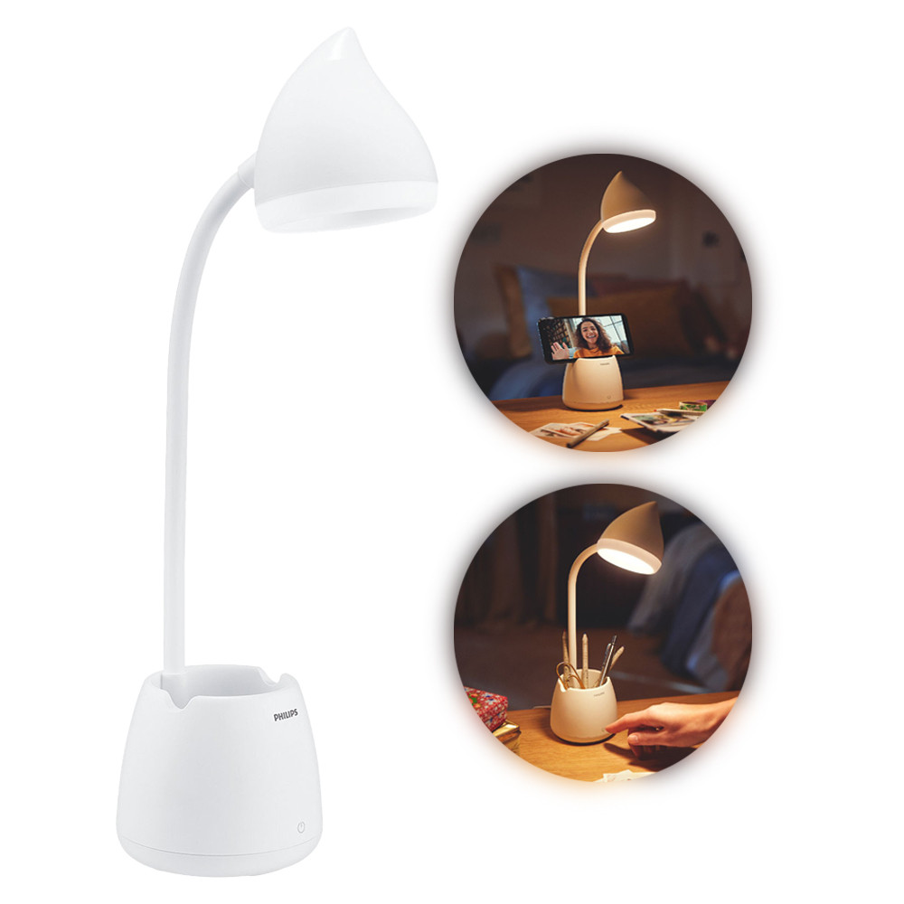 Лампа настільна акумуляторна Philips DSK213 LED 4.5 Вт Білий (929003241007)