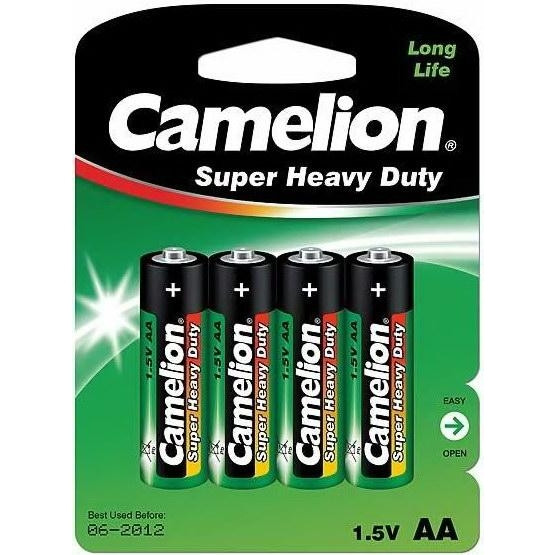 Батарейка AA Camelion Super Heavy Duty AA/R6P (R6P-BP4G)