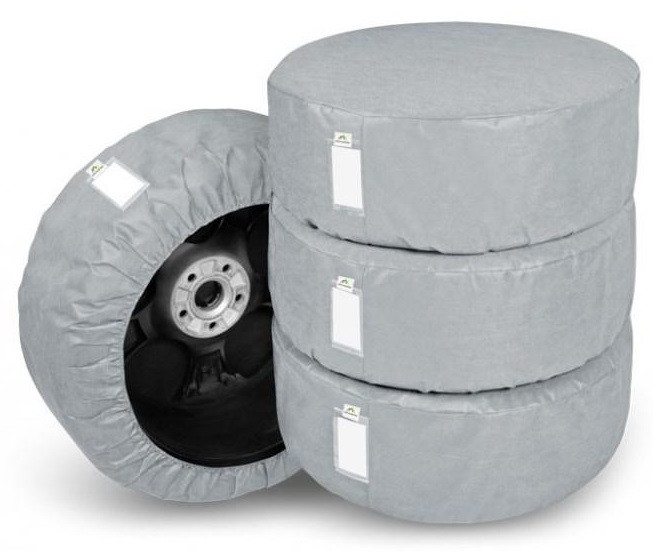 Захисні чохоли на колеса розмір L 14"-17" Kegel-Blazusiak 4xSEASON сірого кольору 4 шт 5-3421-246-3020