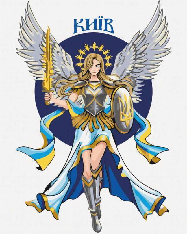 Акційна Картина за номерами BrushMe Відважний Київ © Захарова Наталія (BS53379) 40 х 50 см, фото 1