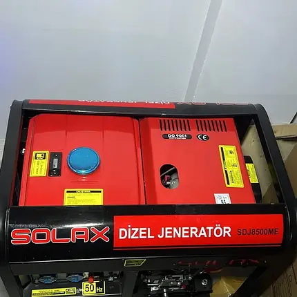 Генератор дизельный однофазный Solax SD J8500ME 7000 на 5,7 квт в наявності, фото 2