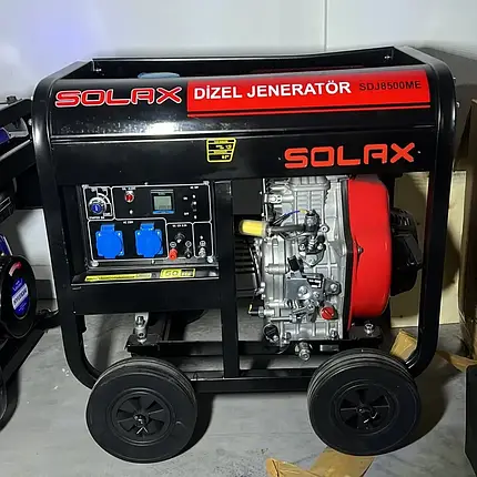 Генератор дизельный однофазный Solax SD J8500ME 7000 на 5,7 квт в наявності, фото 2