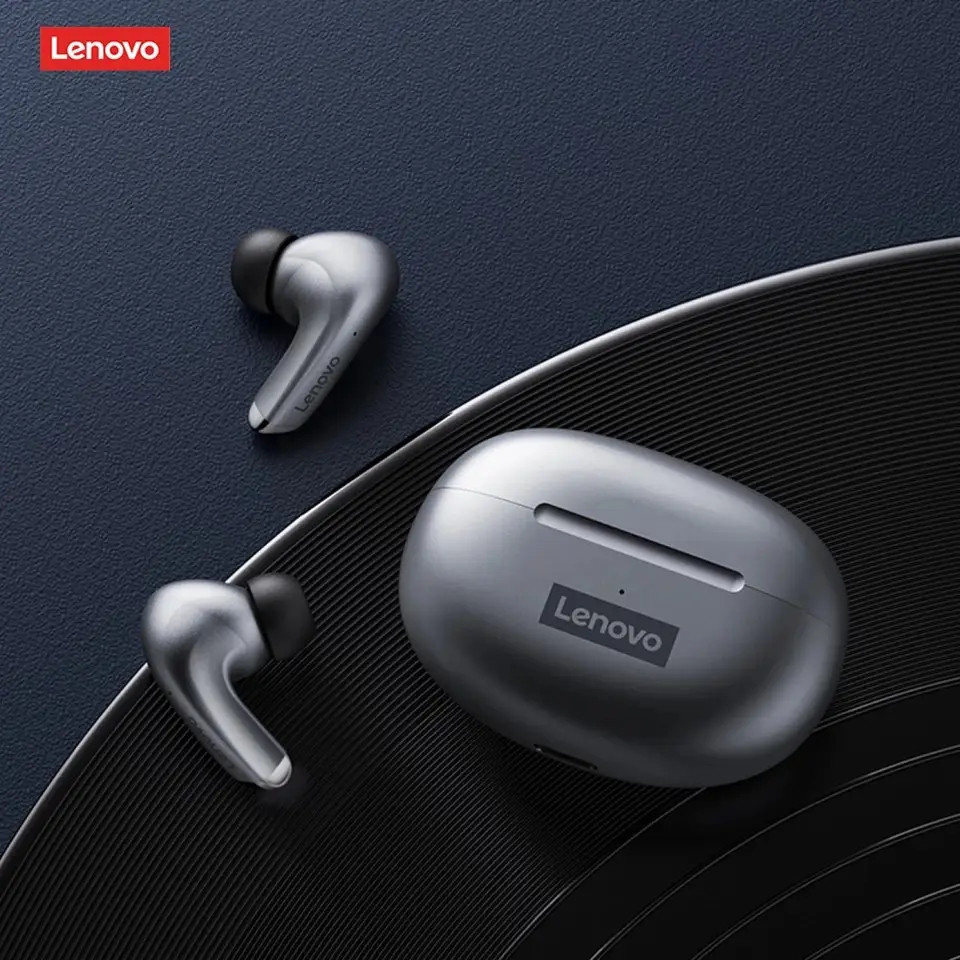 Беспроводные Bluetooth наушники Lenovo LP5 серые - фото 6 - id-p1731960942