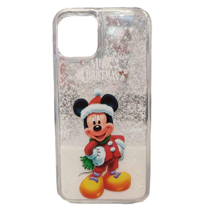 Чохол із новорічним малюнком (принтом) Merry Christmas Snow для iPhone 11 Pro Mickey Mouse, фото 1