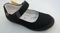 1. Черные ортопедические туфли из натуральной кожи DDStep Размер 35 - 22 см