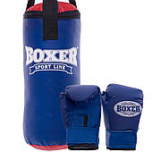 Набір боксерський дитячий BOXER груша 38х16 см, рукавички (1008-2026)