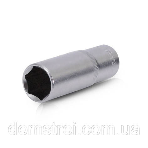 Голівка шестигранна подовжена 1/2" 19мм x 78мм CrV INTERTOOL ET-0119, фото 1