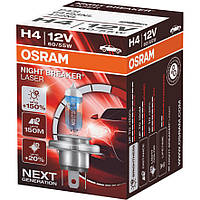 Галогенная автолампа Osram H4 Night Breaker Laser Next Generation 64193NL FS 60/55W +150%