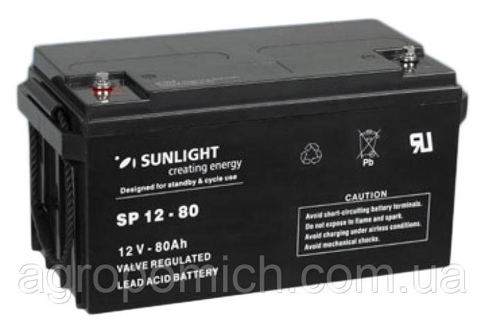 Батарея общего назначения SUNLIGHT SPB 12-80 - фото 1 - id-p1732148047