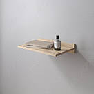 Полиця настінна пряма для книг або декору Маленька 440 мм Полиці книжкові навісні з Ламінованного ДСП, фото 3