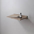 Полиця настінна пряма для книг або декору Маленька 440 мм Полиці книжкові навісні з Ламінованного ДСП, фото 4