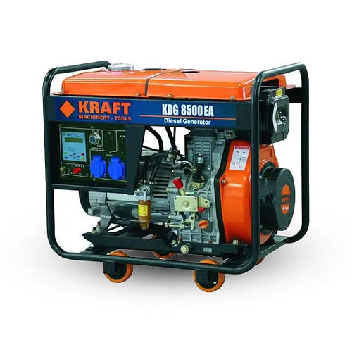 Дизельный генератор, KRAFT KDG7500E 5,8 кВт, электрогенератор для дома ...