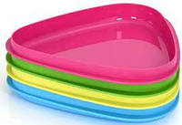 Набор с 4 тарелок Light My Fire Spork Stack Plate 4-pack Cyan Blue/Lime/Green/Fuchsia (1033-LMF 40140815)