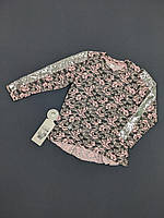 Свитшот (джемпер) детский для девочки Габби DG-19-08 110см серо-розовый 11601