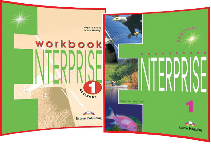 Enterprise 1 Beginner. Course+Workbook. Комплект книг з англійської мови. Підручник+Зошит. Express Publishing