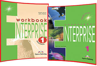 Enterprise 1 Beginner. Course+Workbook. Комплект книг з англійської мови. Підручник+Зошит. Express Publishing