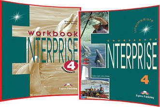 Enterprise 4 Intermediate. Course+Workbook. Комплект книг з англійської мови. Підручник+Зошит