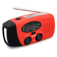 FM-радіо ліхтарик зарядний пристрій з механічною підзарядкою та сонячними батареями