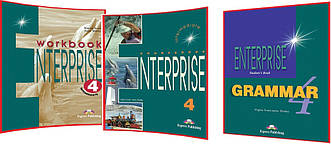 Enterprise 4 Intermediate. Course+Workbook. Повний комплект книг з англійської мови. Підручник+Зошит+Граматика