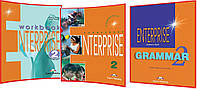Enterprise 2 Elementary. Course+Workbook. Повний комплект книг з англійської мови. Підручник+Зошит+Граматика