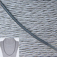 Шнурок сірий каучуковий з замком d-2,5 мм + - L-50-55см + - купити біжутерію дешево в інтернеті