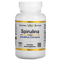 (срок по 3.24) Спирулина органическая California Gold Nutrition Spirulina AstraBlue Complex Blend 180 таб.