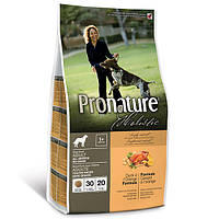 Сухой беззерновой холистик корм для собак Pronature Holistic Adult Duck&Orange с уткой и апельсинами 13.6 кг