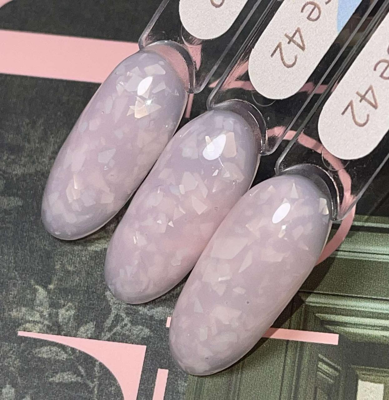 База GeliX з поталлю  rose quartz - рожевий кварц