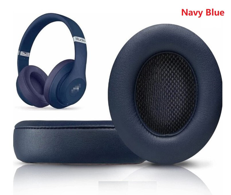 Амбушури Beats Studio 2 Beats Studio 3 B0501 Колір Темно-синій Navy Blue, фото 1