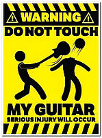 Don't Touch My Guitar - плакат