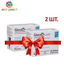 Тест-смужки GlucoDr auto 50 шт. 2 паковання