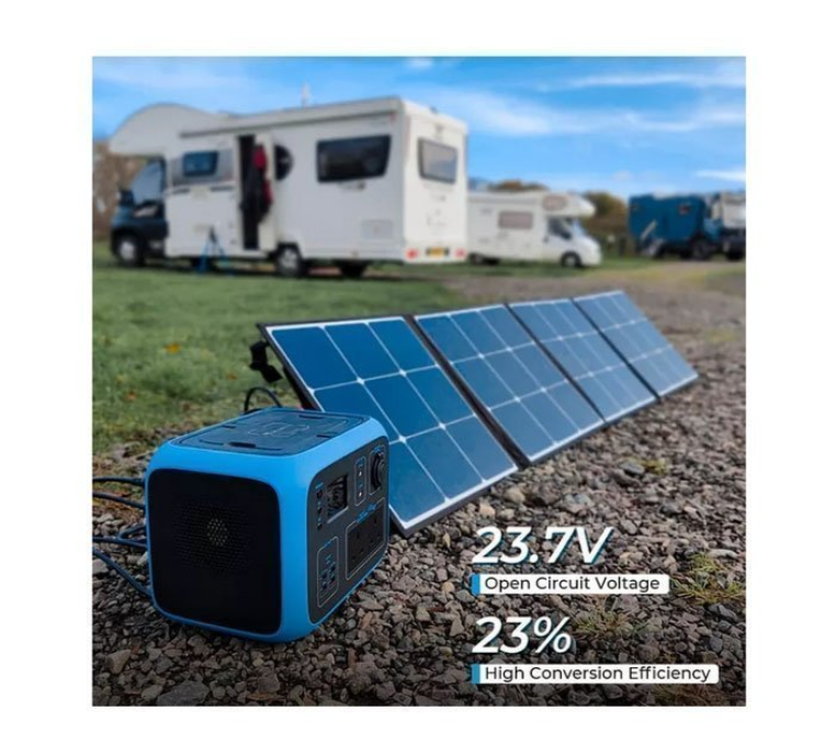 Зарядна портативна електростанція PowerOak AC30 BLUETI 300 Вт *год + сонячна панель Bluetti SP120